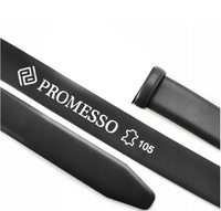 Polski pasek męski bez klamry, kolor czarny 3,5cm