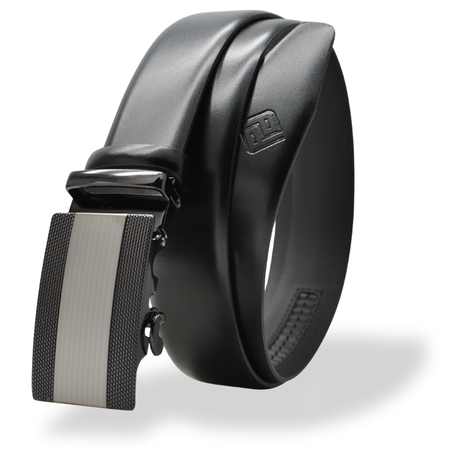 Polski pasek męski z automatycznie zapinana klamrą. CIEMNY BRĄZOWY BRC2