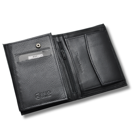 Polski pasek męski z automatycznie zapinana klamrą. CIEMNY BRĄZOWY BRC2