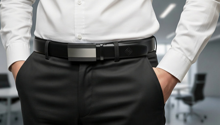 Zestaw ZE SKÓRY PASEK AUTOMAT I PORTFEL PREZENT NA ŚWIĘTA ELEGANCKIE PUDEŁKO SKARPETY 2061