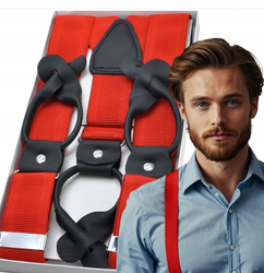 MOCNE SZELKI MĘSKIE NA GUZIKI 3CM 100% SKÓRA GW6