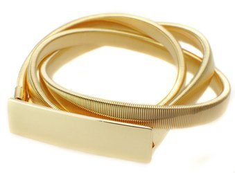 Damski pasek sprężynka SNAKE ZŁOTY