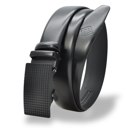 Polski pasek męski z automatycznie zapinana klamrą. CIEMNY BRĄZOWY BRC2