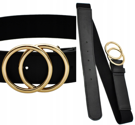 GUMOWY PASEK DO SUKIENKI SWETRA DAMSKI SKÓRA EKO