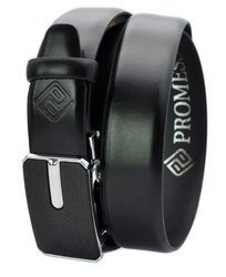 Polski pasek męski z automatycznie zapinana klamrą czarny PC69