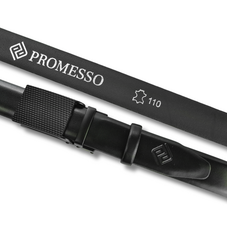 Polski pasek męski z automatycznie zapinana klamrą. CZARNY nr64