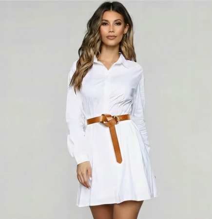 SKÓRZANY PASEK KLAMRA SKÓRA NATURALNA KARMEL