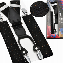 MOCNE SZELKI MĘSKIE NA żabki 3,5CM 100% SKÓRA ns47