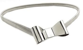 Damski pasek KOKARDA sprężynka SNAKE SREBRNY