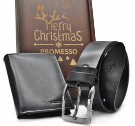 Polski pasek męski z automatycznie zapinana klamrą. CIEMNY BRĄZOWY BRC2