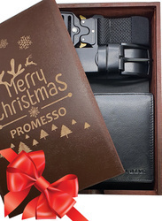 PROMESSO Zestaw 2XPASEK ZE SKÓRY I TAKTYCZNY QR + PORTFEL na prezent ŚWIĘTA