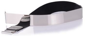 PASEK SREBRNA BLACHA klamra 30cm x 4cm Mirror Belt
